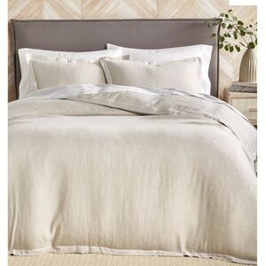 Hotel Collection Linen/Modal Blend 3-Pc. Duvet Cover Set, Color: Natural